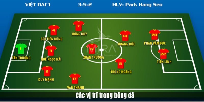 Hậu vệ và tiền vệ phối hợp triển khai bóng