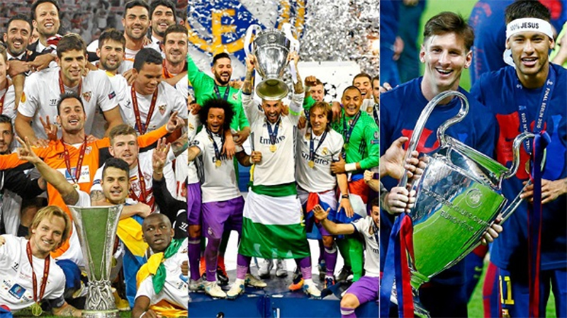 Thống kê danh hiệu châu Âu của Laliga